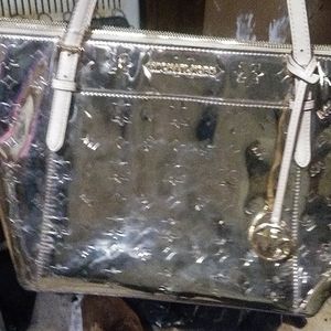 Gold Michael Kors Purse